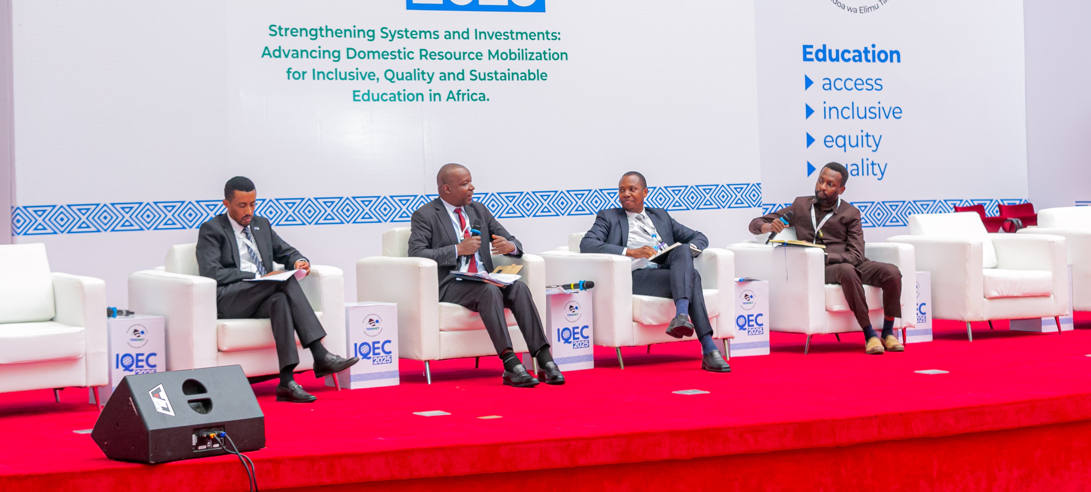 Stakeholders reviewing education budgets and financial plans